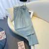 Jeans de Pierna Ancha de Tiro Alto Azul Claro para Mujer 2025 Verano Nuevos Populares Pantalones Rectos Sueltos