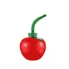 Taza Personalizada con Forma de Manzana para Exportación de Fábrica, Popular Botella de Plástico con Forma de Fruta para Exteriores en Verano, Regalo para Fiesta Festiva
