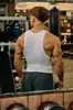 Chaleco acanalado de seda helada tejido nuevo Youngla para hombre, chaleco deportivo de fitness, mallas para correr, baloncesto, entrenamiento