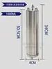 Cubo de aguas residuales de acero inoxidable para control de calidad del agua con fondo integrado, cubo/muestreador de muestreo de petróleo/aceite de longitud completa