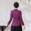 Roupas de Inverno para Mulheres de Meia-idade Camisa Base com Forro de Fleece Espessada Cheongsam Modificado Top Moda Estilo Ocidental Estilo Chinês Estilo Nacional Quente Traje Tang