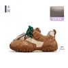 Zapatos de Argán para Niños 2026 Otoño/Invierno Nuevo Estilo Bloque de Color para Niñas Zapatos Deportivos para Niños Medianos a Grandes Zapatos Casuales Cálidos con Forro de Felpa para Niños