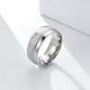 Anillo de moda europeo y americano de acero de titanio, nuevo artículo popular de TikTok, biselado con arena, estilo estrellado, joyería de acero inoxidable al por mayor
