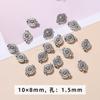 Accesorios de joyería de aleación DIY plata Xizang cuenta martillada cuenta suelta pulsera cuenta anillo cabeza colgante pequeña mayoreo