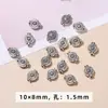Jingde Joias DIY Acessórios para Joias de Liga Prata do Tibete Padrão Martelado Pulseira Contas Espaçadoras Anéis Redondos Pequenos Pingentes Atacado