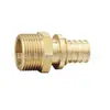 Accesorios para Tuberías de HVAC: Conectores Directos de Rosca Macho de Compresión Deslizante para Tubería Pex, Conectores de Tubería de Cobre Natural Galvanizado Disponibles para Venta al por Mayor