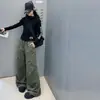 Pantalones de otoño e invierno para niñas 2026 nuevos casuales estilo coreano ropa de trabajo de algodón ajustados rectos para niños mayores modernos