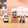 Figuritas de Dibujos Animados de Moda, Cajas Sorpresa de Panda con Temática de Flores, Adornos Creativos para Escritorio, Decoraciones de Oficina al por Mayor