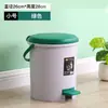 Cubo de basura doméstico con pedal y cubierta elástica, cubo sanitario, cubo de almacenamiento doméstico, cesta de papel grande de oficina, cubo de basura redondo