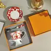 Série de Troféus Altos Aijia Estilo Europeu Escritório Casa Retro Luxo Leve Xícara de Café e Pires com Colher Recomendação de Presente