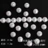 Centenas de pérolas de imitação de concha barroca de formato irregular em ABS, pequenas pedras de alto brilho com furo reto, pérolas de imitação em formato de dente
