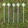 Estacas de Tenda Lona de Camping ao Ar Livre Luminosas Fluorescentes Estacas de Solo Estacas Borboleta 21cm Cabeça de Plástico Brilhante