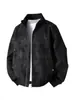 Chaqueta de Cuero Casual de Alta Gama Versátil 2026 con Cuello Alto Holgada Cortavientos Otoñal para Hombre Ropa para Hombre de Moda de Alta Gama