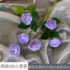 Flor Artificial de Chá com Brotos, 6 Cabeças, Flor de Lótus, Cenário para Salão de Banquetes de Hotel, Flores Artificiais, Decoração de Cena de Casamento, Arranjo de Flores, Flores Artificiais