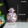 Adornos de Piña Dorada de Resina Rellena de Cristal Natural Mascota Fresca y Linda Decoraciones de Escritorio de Escritorio