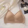 Sutiã Camisola Fino Sem Costura para Mulheres Reunião do Busto Pequeno Múltiplos Métodos de Uso Copas Fixas Suporte Macio Copas Finas Lindo Sutiã nas Costas