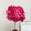 Flores Artificiales Rojo Rosa, Flores Falsas Rojo Rosa para Decoración de Pasillos en Salones de Bodas, Venta al por Mayor para Eventos de Boda