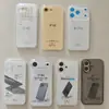 Capa Espacial Transparente Adequada para iPhone Apple 17/17 Promax Anti-Queda e Durável TPU Furo Fino Capa de Celular