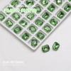 Pedras de Strass para Nail Art Cor Verde Fruta com Base Pontiaguda, Coração Irregular Super Brilhante, Quadrado Robusto, Strass Empilhados Cor Doce de Gelo, Strass Grandes para Unhas Postiças, Strass para Unhas no Atacado