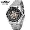 Una generación de t Winner Watch Reloj mecánico automático para hombre con hueco completo Reloj mecánico automático para hombre Correa de acero