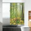 Fabricantes de cortinas de ducha impermeables en stock, tela natural, partición de baño, cortina de ducha de inodoro, procesamiento de pedido personalizado
