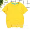 Algodão Penteado 180g Qualidade Roupa Íntima Camiseta Casual Infantil Jardim de Infância Manga Curta Meninos e Meninas Colega de Classe Camiseta Fornecimento Atacado