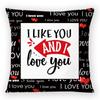 Comercio exterior feliz día de san valentín amor AMOR funda de almohada de terciopelo melocotón almohada funda de almohada fabricantes de plataforma transfronteriza suministro