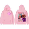 Rapper Mora Mirrosis Álbum 2025 Tour Sudadera con Gráfico Nuevo Unisex Retro Hip-Hop Pulóver