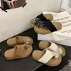 Sandalias de dedo gruesas con pedrería de fuegos artificiales para mujer, cómodas para la playa, verano 2026