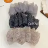 Pinza de plátano vertical con estampado de leopardo y gasa de burbujas estilo coreano, pinza suave antideslizante para coleta, accesorio elegante y femenino para el trabajo