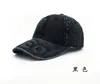 Gorra de Béisbol de Mezclilla Lavada Transfronteriza Amazon Retro Americano Desgastado Bordado Etiqueta de Cuero Gorra Visera en Stock Fábrica