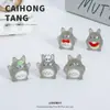 Micro Paisaje Dibujos Animados Textura Luminosa Totoro Adornos Accesorios para Joyería DIY Artesanía de Resina Adornos para Escritorio de Coche