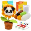 Paquete de Material de Crochet en Inglés Transfronterizo de Amazon Nueva Muñeca Tejida Hecha a Mano DIY Lana Ganchillo