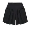Europeo y Americano Verano Talla Grande Ropa de Mujer Talla Grande Gordo mm Pantalones Cortos de Pierna Ancha Mujer 100kg Hermana Versátil Pantalones Cortos Calientes Culottes Verano de Mujer