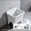 Fregadero para Mopas Pileta para Mopas de Cerámica Tubería de Drenaje de Acero Inoxidable Balcón Baño Lavadero Doméstico para Mopas Barato