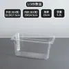 Tazón porcionado acrílico para hot pot picante, plástico transparente para snacks y platos fríos, rectangular comercial para exhibición, tazón porcionado