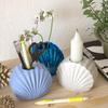 Molde de Silicone para Vaso de Flores em Forma de Concha DIY Ornaments de Gesso Caixinha de Armazenamento para Canetas com Molde de Concha