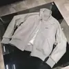 Chaqueta de Lana para Hombre Otoño e Invierno Nueva Abrigo de Algodón de Gama Alta Chaqueta de Béisbol Acolchada Silueta Americana Cuello Alto Chaqueta Superior