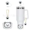 Accesorios Decorativos Stanley Correa de Mano de Cuerda Trenzada Estuche para Labial Llavero Duende Briqueta Funda de Silicona Antideslizante para Taza