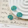 Cuentas de Cristal Checo Pintadas en Oro Doméstico Retro Caracol Pájaro Flor de Durazno Material Hecho a Mano Pulsera Cadena de Teléfono Móvil Accesorios de Joyería