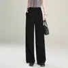 Calça Larga Plissada Tridimensional com Design Solto, Estilo Primavera/Verão 2026, Calça Reta Casual Sem Amassar, Tendência