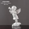 Figura de angelito de estilo europeo retro, adornos artísticos, estatuas de yeso, modelos decorativos