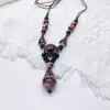 Colar de contas de cerâmica colorida Moda Retro Novo Estilo Chinês Personalidade Colar Longo Camada Dupla Colar Colar Avançado Atacado