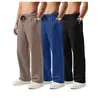 Pantalones casuales de pierna recta para hombre, de color liso y multicolor, versátiles, sencillos, modernos y a la moda, para verano, de Amazon transfronterizo