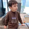 Camiseta de Manga Larga de Primavera para Niños y Niñas Medianos y Grandes De Rong Primavera y Otoño Camiseta Fina de Manga Larga Camiseta Básica Infantil Moderna