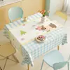 Mantel de Dibujos Animados, No Lavable, Impermeable, Resistente al Aceite, Resistente al Calor, Mantel de Mesa de Comedor, Estilo Lujo Ligero, Mantel de Mesa de Comedor con Ambiente Estilo Ins