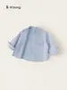 Ropa para Niños Bangxuan Camisa a Rayas de Color Sólido para Niños 2026 Otoño Nueva Versátil Camisa para Niños Ropa para Niños Huzhou Zhili