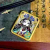 Gran Venta Tíbet Nepalés Thangka Puro Pintado a Mano Vidas Pasadas y Presentes Núcleo de Tarjeta 4*5
