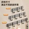 Ganchos para abrigos de aluminio espacial sin perforaciones ganchos para batas de baño ganchos de fila trasera para puerta de inodoro perchero de cocina ganchos adhesivos fuertes