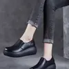 Zapatos de Plataforma Grulla de Almohada Blancos, Casuales de Punta Redonda para Aumentar la Altura, Primavera/Otoño para Mujer, Suela Gruesa, Estilo Nuevo sin Cordones, Retro, Suela Suave, Zapatos Perezosos